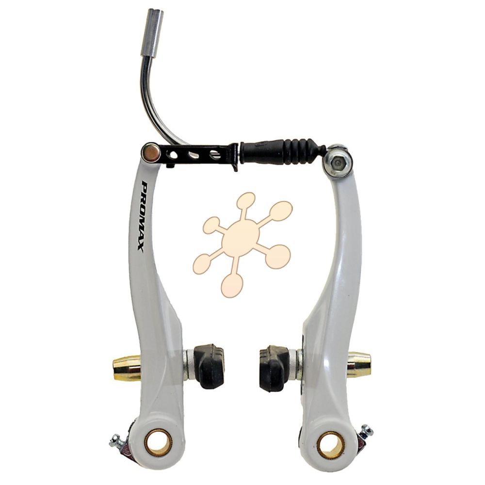 ČEĽUSTE BRZDOVÉ PROMAX V-TYP, DURAL , 110MM, BIELE